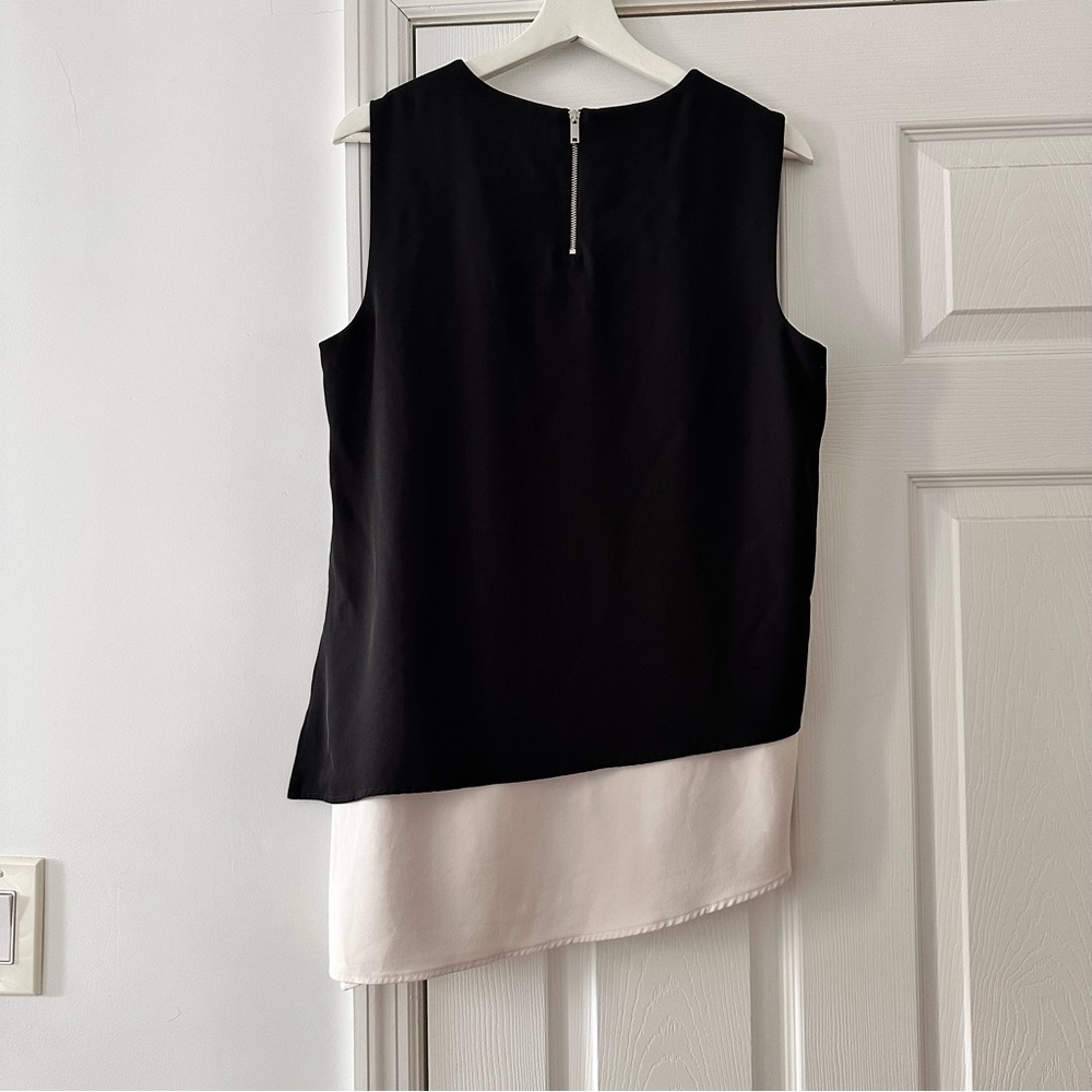 DKNY Black Sleeveless Tank Top Size L, Monotones Minimalist Office Career Work - Picture 3 of 10